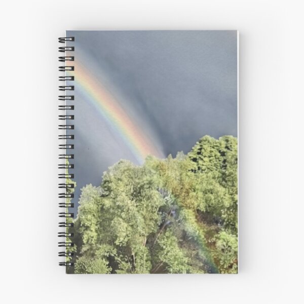 Item preview, Vibrant Rainbow Over Green Trees Nature Art designed and sold by SofiaByCruti.