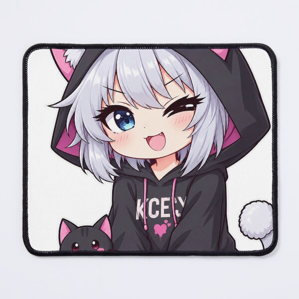 Item preview, Neko/Cat girl in the Japanese anime style designed and sold by Kubbykat.