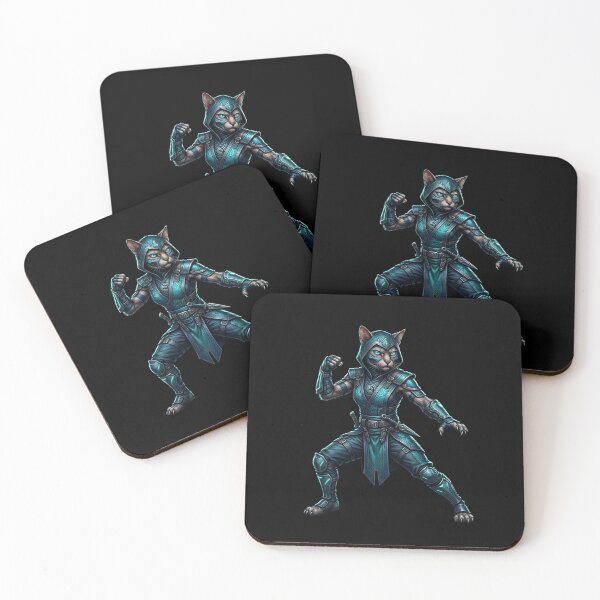 Item preview, Assassin Cat - Stealth Ninja Warrior Fantasy Art designed and sold by TOOBIC.