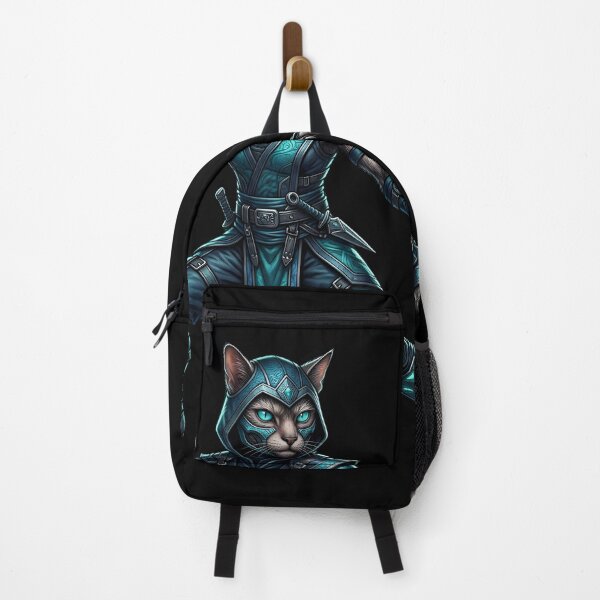 Item preview, Assassin Cat - Stealth Ninja Warrior Fantasy Art designed and sold by TOOBIC.