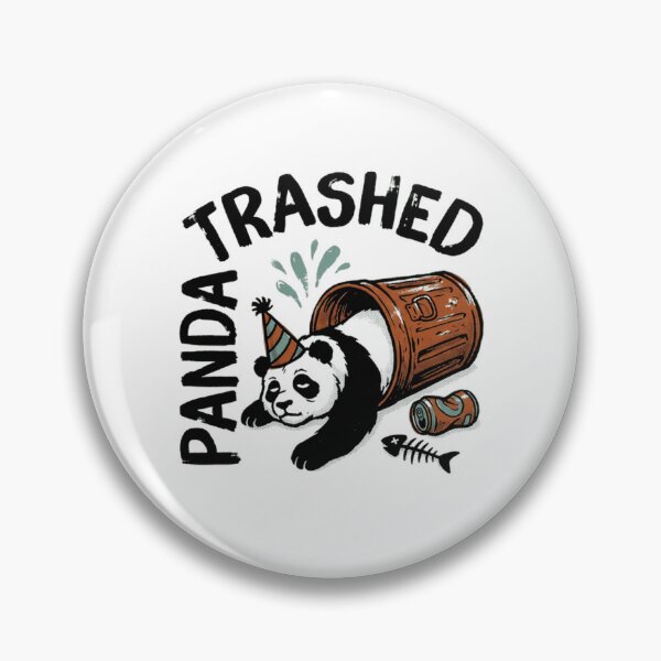 Item preview, Trashed Panda Funny Party Animal Humor designed and sold by RetroMini2026.
