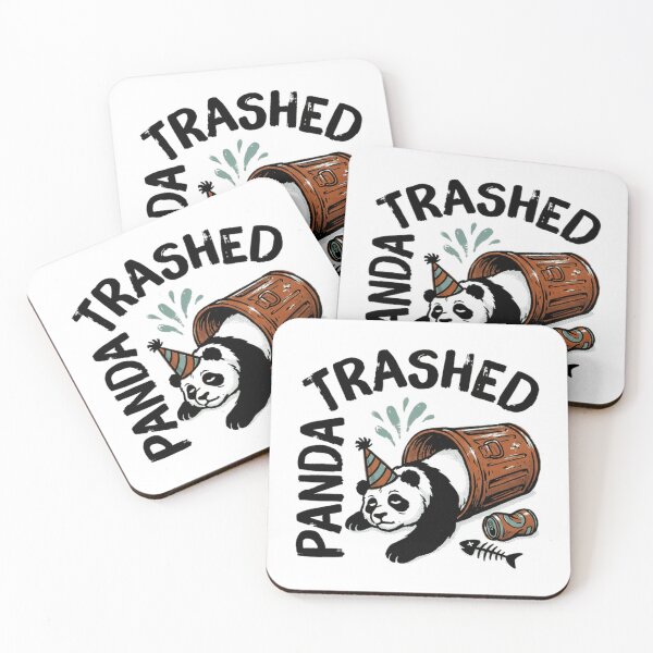 Item preview, Trashed Panda Funny Party Animal Humor designed and sold by RetroMini2026.