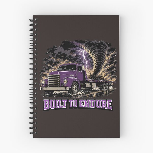 Item preview, Built To Endure - Purple Flatbed Truck Tornado Art designed and sold by NomadForge.