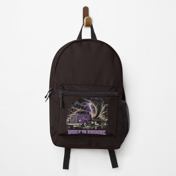 Item preview, Built To Endure - Purple Flatbed Truck Tornado Art designed and sold by NomadForge.