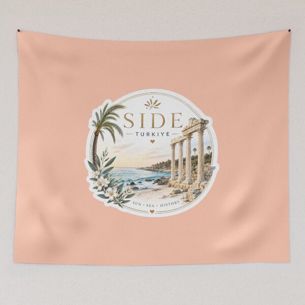 Item preview, Side Türkiye Turkey Mediterranean Coast Travel Souvenir designed and sold by GusiaTreasures.