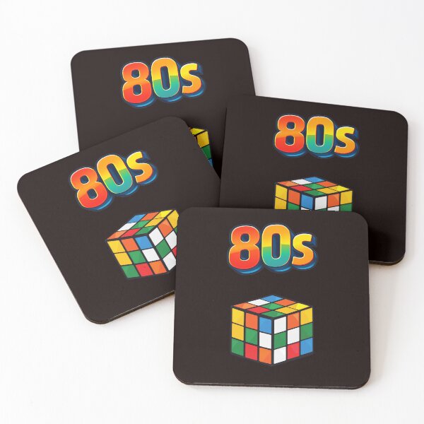 Aperçu de l'œuvre Rubik's Cube rétro des années 80 créée et vendue par Snapdragon Designs.