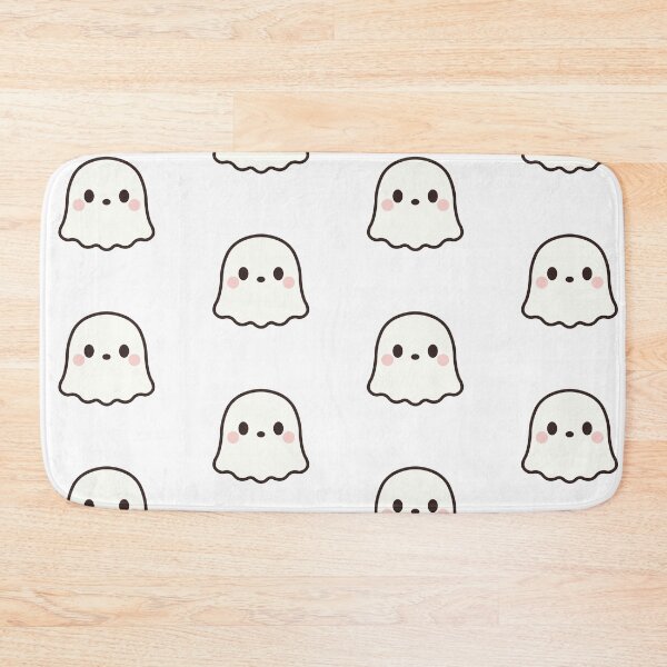 Item preview, Cute Kawaii Ghost with Pink Cheeks - Spooky Little Ghost designed and sold by cutepid.