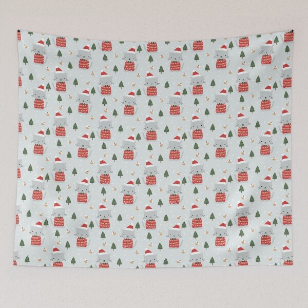Item preview, Cute Christmas Cat Sweater Pattern designed and sold by Zaya_art.