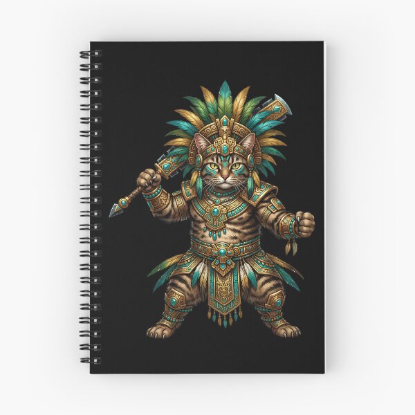 Item preview, Aztec Cat Warrior - Mayan Eagle Headdress Fantasy Art designed and sold by TOOBIC.