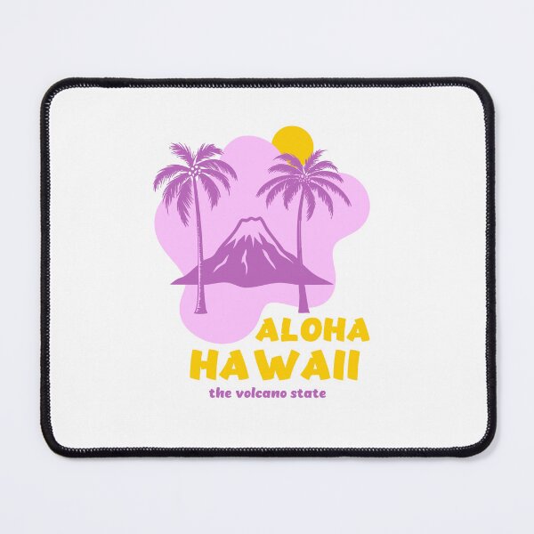 Item preview, Aloha Hawaii Volcano and Palm Trees Vintage Art designed and sold by bolayousri.