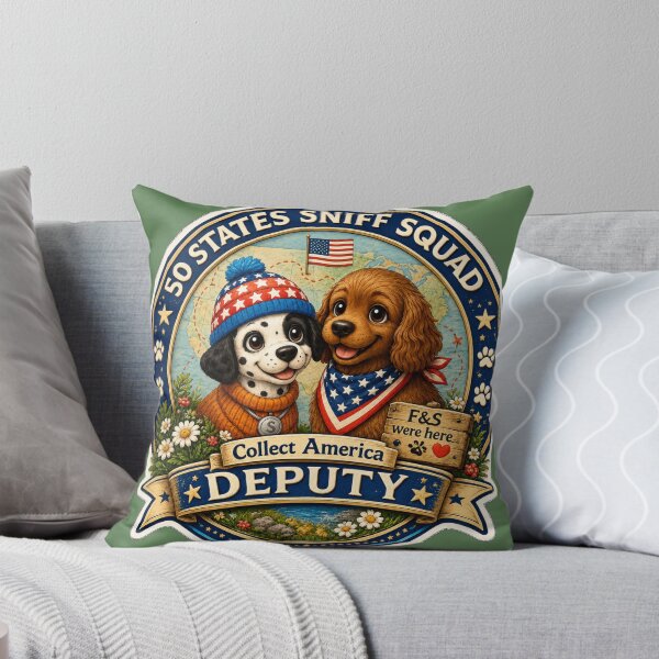 Item preview, Collect America with Freckle and Spencer - 50 States Sniff Squad Deputy Badge designed and sold by CollectrsCornr.