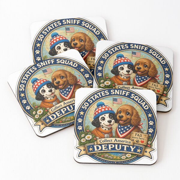 Item preview, Collect America with Freckle and Spencer - 50 States Sniff Squad Deputy Badge designed and sold by CollectrsCornr.