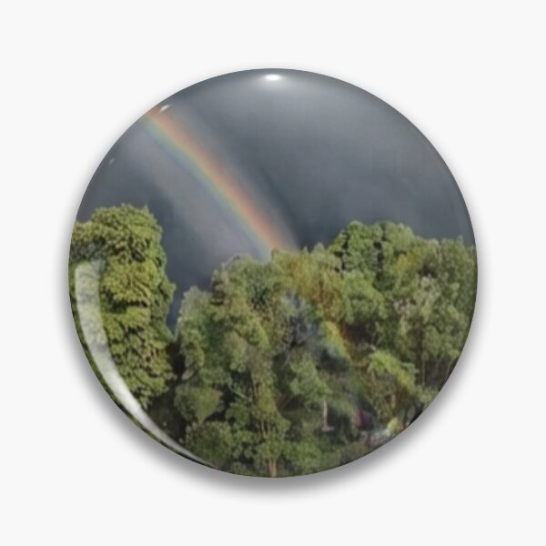 Item preview, Stunning Double Rainbow Over Green Trees Landscape designed and sold by SofiaByCruti.