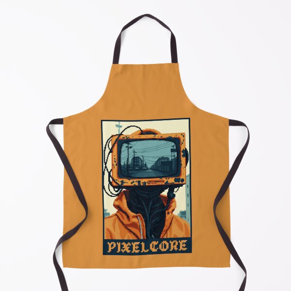 Item preview, Cyborg Android Robot Televison Pixel Art {PIXELCORE} designed and sold by PIXELCORE-TEE.