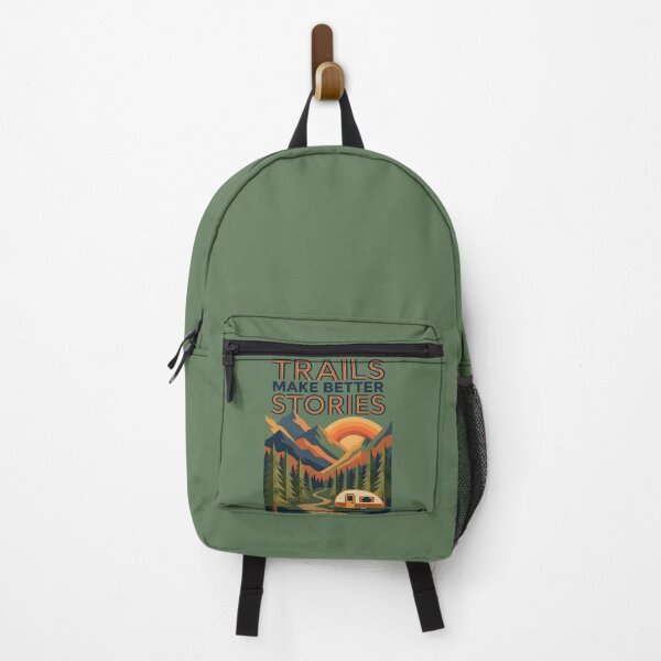 Item preview, Trails Make Better Stories Vintage Hiking Mountain designed and sold by hutofdesigns.