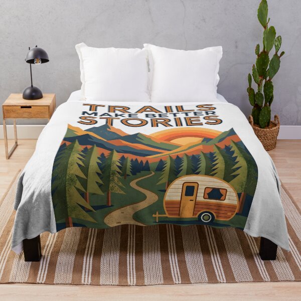 Item preview, Trails Make Better Stories Vintage Hiking Mountain designed and sold by hutofdesigns.