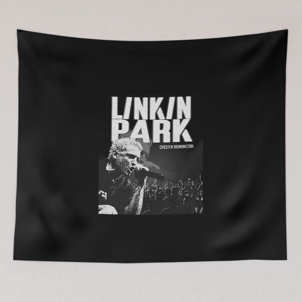Item preview, Linkin Park Chester Bennington Halftone Live Concert Graphic designed and sold by Moonifillst.