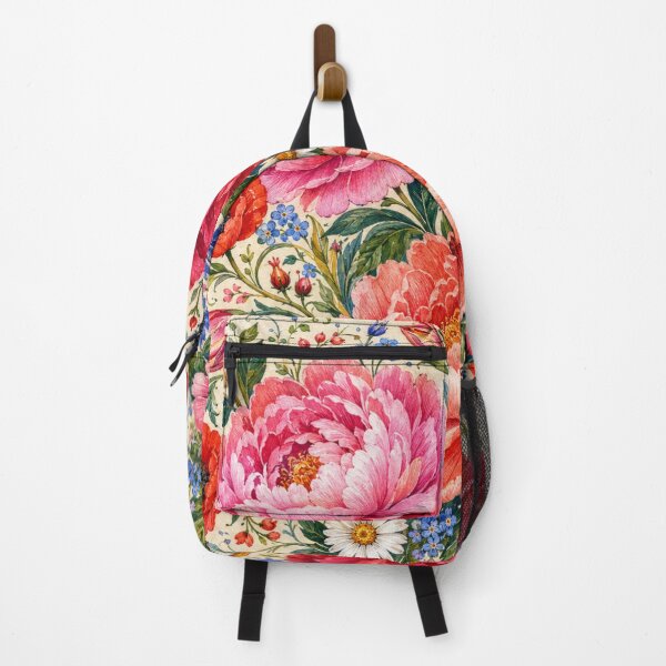 Item preview, Łowicz Garden Peonies – Polish Folk Floral Art designed and sold by MarekoraStudio.
