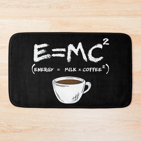 Item preview, E=MC² Coffee Equation – Funny Physics Coffee Lover Science Design designed and sold by Dyan4.
