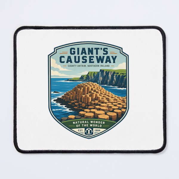 Item preview, Giant's Causeway Northern Ireland Travel Souvenir Natural Wonder Landmark designed and sold by Simsimah26Parks.