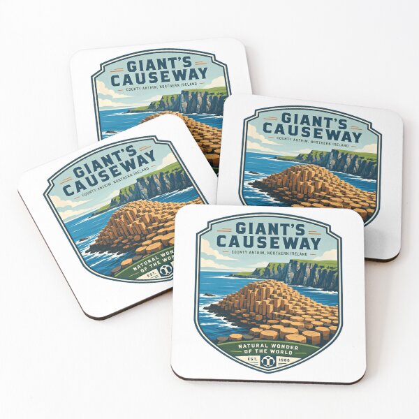 Item preview, Giant's Causeway Northern Ireland Travel Souvenir Natural Wonder Landmark designed and sold by Simsimah26Parks.