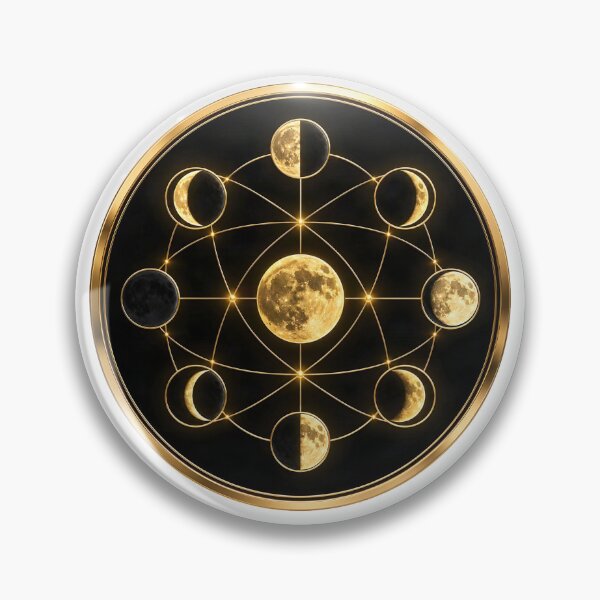 Item preview, Golden Moon Phases | Luxury Astronomy Symbol designed and sold by simaso.