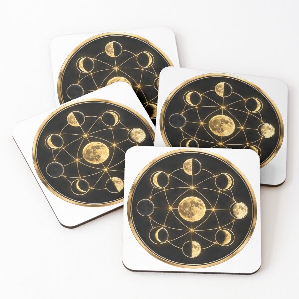 Item preview, Golden Moon Phases | Luxury Astronomy Symbol designed and sold by simaso.