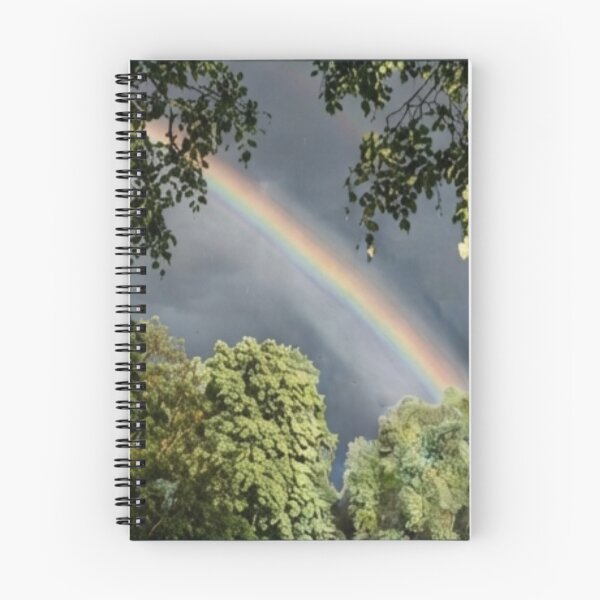 Item preview, Bright Rainbow Framing Green Trees Nature Photography designed and sold by SofiaByCruti.