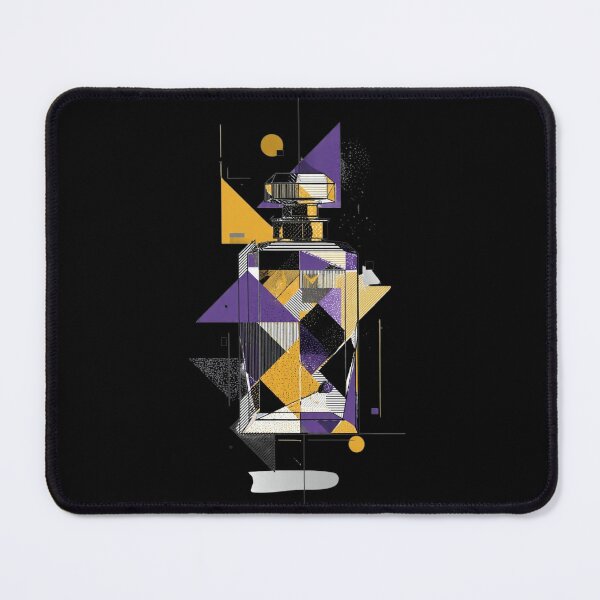 Item preview, Geometric Luxury Perfume Bottle – Abstract Gold & Purple Art designed and sold by GeoBeast.