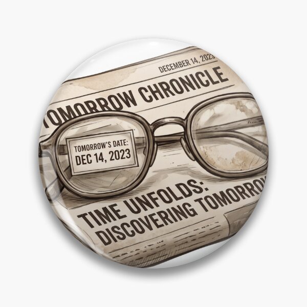 Item preview, Tomorrow Chronicle Newspaper with Glasses designed and sold by InkPixell.