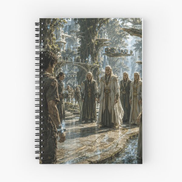 Item preview, Elven Crystal City | Epic Science Fantasy Living Architecture Art designed and sold by Element Horizon Studio.