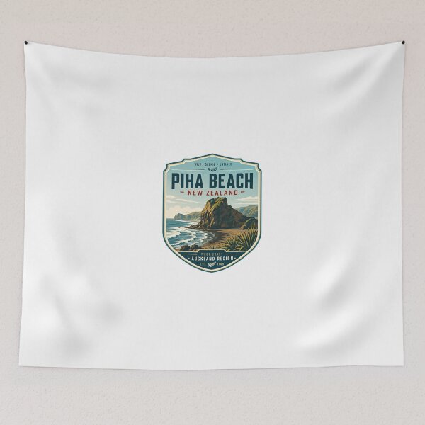 Item preview, Piha Beach New Zealand Wild Scenic Untamed Auckland Travel Destination designed and sold by Simsimah26Parks.