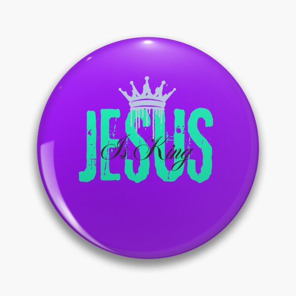 Item preview, Jesus Is King - Christianity Inspiration Quote  - Housewarming Gift Ideas - Purple designed and sold by Doiemacreations.