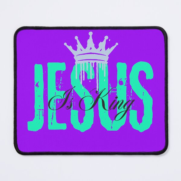 Item preview, Jesus Is King - Christianity Inspiration Quote  - Housewarming Gift Ideas - Purple designed and sold by Doiemacreations.