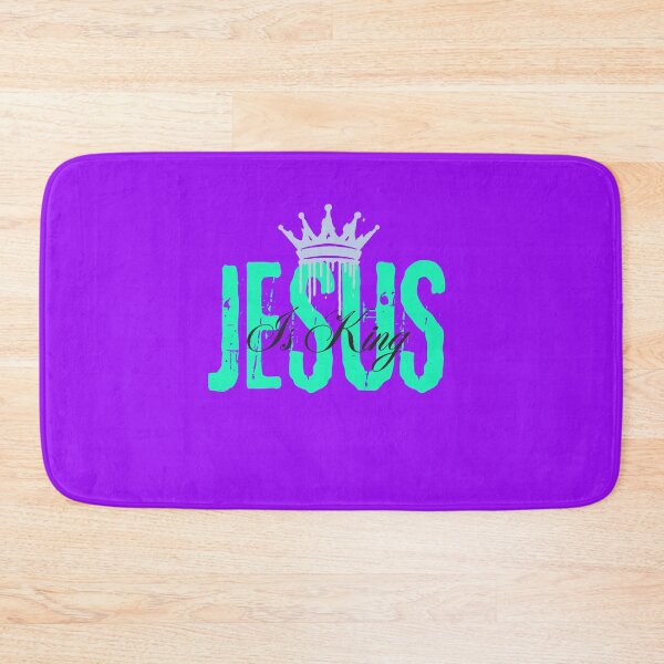 Item preview, Jesus Is King - Christianity Inspiration Quote  - Housewarming Gift Ideas - Purple designed and sold by Doiemacreations.