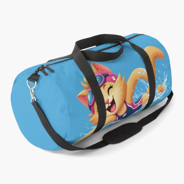 Item preview, Cute Swimming Cat in Pink Goggles designed and sold by Karamram Studio.