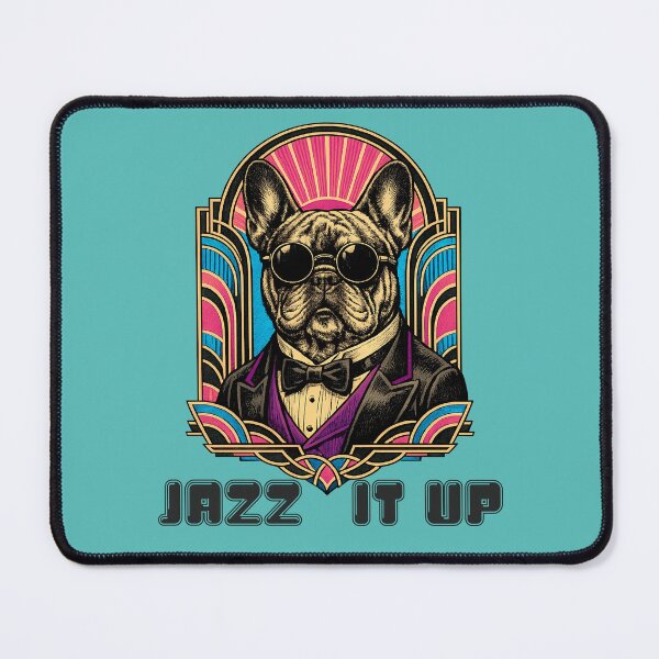 Item preview, Art Deco French Bull Dog Jazz It Up designed and sold by Atelier Vivaz.