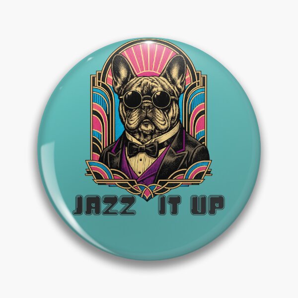 Item preview, Art Deco French Bull Dog Jazz It Up designed and sold by Atelier Vivaz.