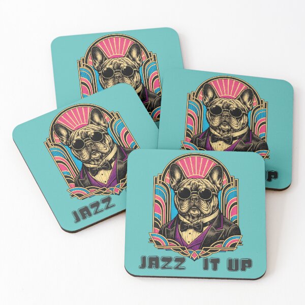 Item preview, Art Deco French Bull Dog Jazz It Up designed and sold by Atelier Vivaz.