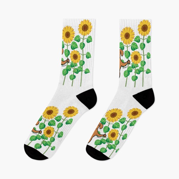Item preview, Fox Red Labrador Summer Sunflowers designed and sold by HappyLabradors.