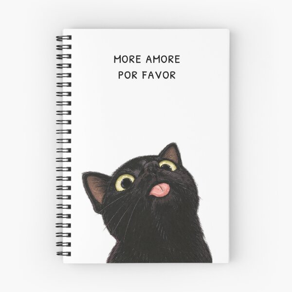 Item preview, More Amore Por Favor – Funny Black Cat designed and sold by H-Tsvetkova.