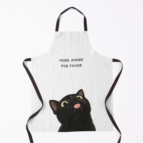 Item preview, More Amore Por Favor – Funny Black Cat designed and sold by H-Tsvetkova.