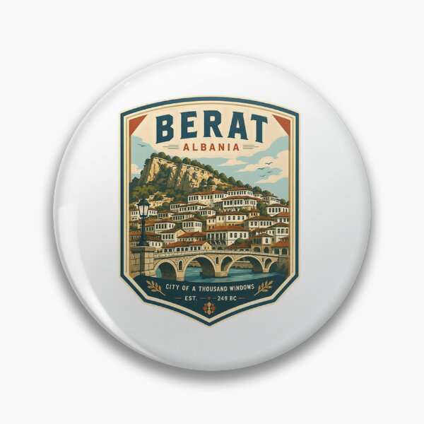 Item preview, Berat Albania City Of A Thousand Windows Est. 249 BC Historic European Travel Destination designed and sold by Simsimah26Parks.