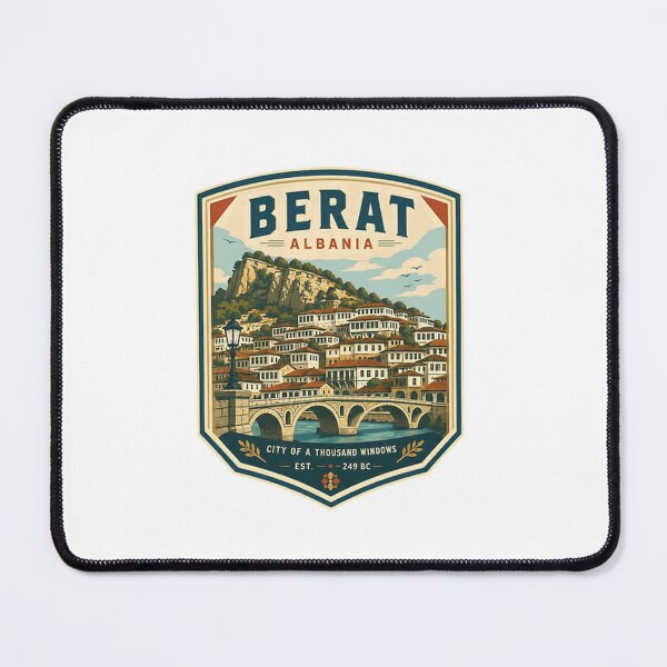 Item preview, Berat Albania City Of A Thousand Windows Est. 249 BC Historic European Travel Destination designed and sold by Simsimah26Parks.