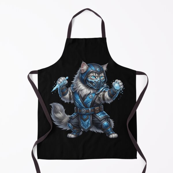 Item preview, Ice Ninja Cat Warrior - Frost Magic Fantasy Art designed and sold by TOOBIC.