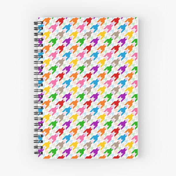 Item preview, Colorful Houndstooth Plaid Check White designed and sold by PatternTitan.