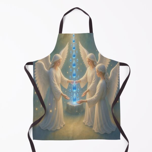 Item preview, Three Angels with Divine Glowing Water Drops designed and sold by Breezes-of-Ida.