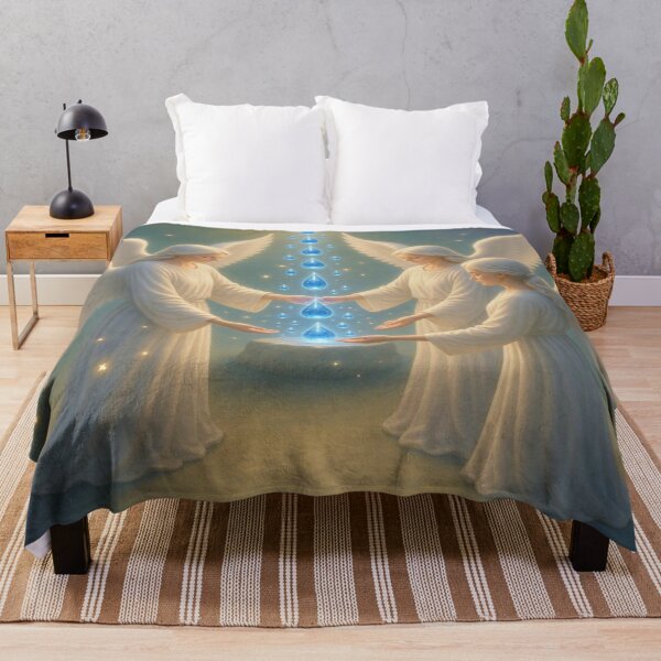 Item preview, Three Angels with Divine Glowing Water Drops designed and sold by Breezes-of-Ida.