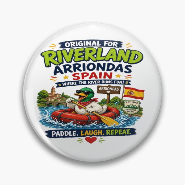 Item preview, Funny Duck Riverland Arriondas Spain Rafting Adventure Shirt designed and sold by Sushikidsntoddlers.