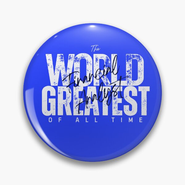 Item preview, World Greatest Financial Analyst -Coworker Career Change Gift For Women - Minimalist Blue designed and sold by Doiemacreations.